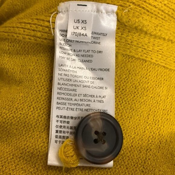 Anthropologie Margarita Gold Side Button Mockneck LS Tunic Sweater Size XS - Picture 6 of 13